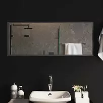 LED vonios veidrodis Skaidrus 100 x 40 cm grūdintas stiklas