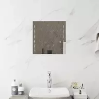 LED vonios veidrodis Skaidrus 40 x 40 cm grūdintas stiklas