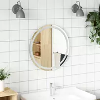 LED vonios veidrodis Skaidrus Ø 60 cm grūdintas stiklas
