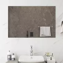 LED vonios veidrodis Skaidrus 90 x 60 cm grūdintas stiklas