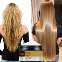 Keratin hair mask, moisturizing and repairing care, makes hair silky and enhances luster, suitable for normal hair and all hairstyles 5G