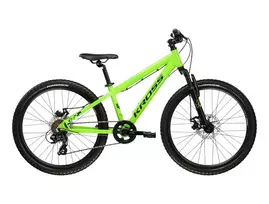 KROSS Dust JR 1.0 Disc MY26 / Green-Green Glossy / vaikiškas kalnų (MTB) dviratis