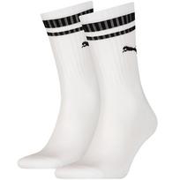 Puma Crew Heritage Stripe 2Pack Unisex kojinės, baltos