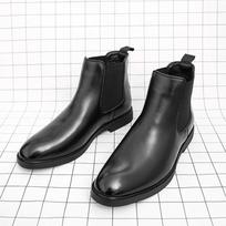 Mados dizaineris Nauji vyriški juodi rudi smailianosiai kasdieniai ankle boots vyriškas žiemos mados stilius patogūs odiniai Chelsea batai 38 juoda