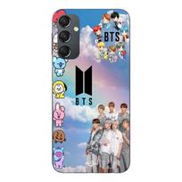 Telefono dėklas - MANIACASE - Samsung Galaxy A14 - Kpop BTS - Silikonas TPU - Lankstus juoda