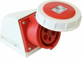 Wall socket outlet 4x32A (3P+PE) 9h IP67 blue 1242-9 | 9003399170867