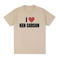 I Love Ken Carson T Shirts Unisex Women Fashion Hip Hop TShirt Cotton Casual Cozy Oversized Short Sleeve Tshirts Streetwear S