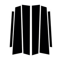 6pcs/set Car Stickers For BMW 5 Series F10/F11/F07 2010 2011 2012 2013-2016 Center Pillar B+C Posts Cover Trims Car Accessories