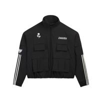 Adidas Originals X Willy Chavarria Užtraukiama iki kaklo Stovinti apykaklė Darbinė austinė ilgomis rankovėmis striukė Unisex striukė KW1732 XL black