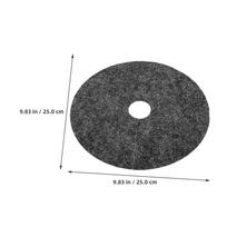 20Pcs 25Cm Round Nonwoven Mulch Mat for Trees Barrier Soil Moisture Retention Breathable Root Protection Landscape
