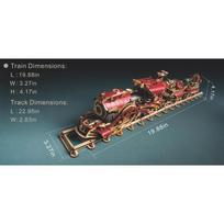 How Cat 3D DIY Wooden Puzzle Fantasy Steampunk Train Building Blocks Diorama Model Kit Wooden Birthday Gift Dollhouse Decoration