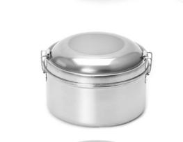 Bento Stainless Steel Lunch Box Food Picnic Container 2 Level Round Shape | Breakfast Boxes