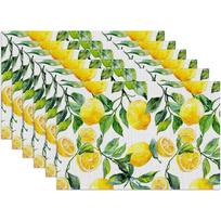 4/6/8pc Modern  Linen Placemats Mid Century Monstera Palm Leaf Floral Table Mats Washable Kitchen Dining Room Place Mats 4pcs