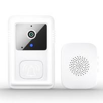 Tuya WiFi Smart Video Doorbell Low Power Wireless Peephole Camera HD 1080P Two Way Audio with PIR Motion Sensor for Home M9 black tuya