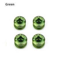 Accessories MTB Bicycle Chainring Wheel Bolt Disc Screw Cycling Crankset Parts Chainwheel Screws žalia