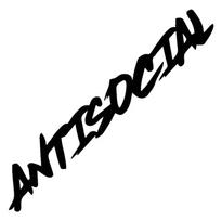 50x8cm Antisocialus Atspindintis Automobilio Lipdukas Priekinis Stiklas Bamperis Langas Motociklo Dekoracija Vinilo Plėvelės Lipdukas Automobilių Tiuningo Aksesuarai