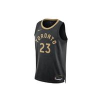 Nike NBA Quick-Dry Printed City Edition Jersey Tank, SW Fan Version, 2022-23 Season, Raptors, Vanvleet No. 23 Unisex Tops Black DO9611-010 XL