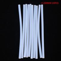 10/20 vnt. balti karšto lydalo klijų lazdelės, skirtos elektrinių klijų amatų albumų taisymo įrankiams C:200MM: 10PCS
