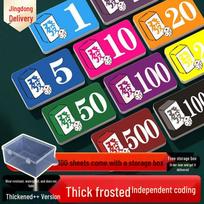 Plastic Poker & Mahjong Game Chips Set