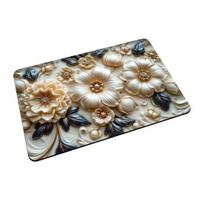 3D Visual Flower Floor Mat Soft Absorbent Diatom Mud Door Mat Non-Slip Bath 40x60cm