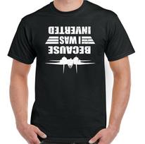 Top Gun Because I Was Inverted Funny Movie Us Air Force Fighter Jet Unisex T-Shirt S įvairiaspalvis