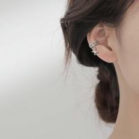 Double Layer Cross Ear Cuff Clip Lightweight Non Pierced Ear Jewelry Adjustable Fit for Women and Girls Fashion Accessory One Size sidabras