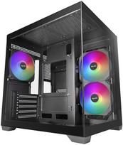 Tacens MARS MC-VIEW3 Mini Tower PC Case, Micro-ATX, Tempered Glass, 3 Fans, Black | TACMARS-MCVIEW3 | 8435693114437