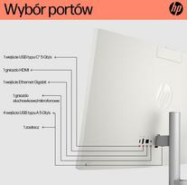 HP 24-cr0334nw AMD Ryzen™ 7 7730U 60.5 cm (23.8") 1920 × 1080 px All-in-One PC 16GB DDR4-SDRAM 512GB SSD Free DOS Wi-Fi 6 (802.11ax) White | 9L732EA | 5902002368940