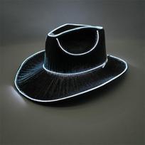 Wedding LED Party Hat Creative Neon Light up Jazz Cowboy Cap Dance Show Stage Props Cowgirl Hats 18*11*7.5 cm juoda