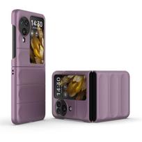 For OPPO Find N3 Flip Case OPPO Find N2 N3 Flip 5G Cover Luxury Matte PC Shockproof Protective Hard Back Cover OPPO Find N3 Flip OPPO Find N3 Filp violetinė
