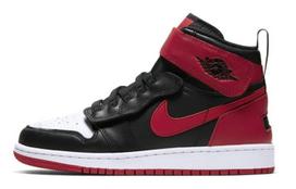Jordan 1 High FlyEase Bred White Toe GS CT4897-001 38.5 red