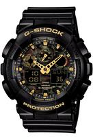 CASIO G-SHOCK GA-100CF-1A9JF Men's Watch Camouflage Metallic Black Large Case Japan Domestic Genuine