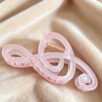 Music Note Shark Clip Treble Clef Grab Clip Piano Music Symbol Ins Style Literary Fan Hairpin High Music Note Hair Accessories