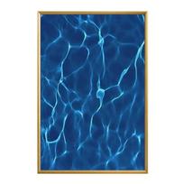 Nordic Simple Wall Art Blue Plant Leaf Dandelion Succulent HD Canvas Painting Home Living Room Bedroom Decorative 21cm×30cm NoFrame