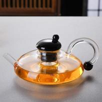 Nordic Style Rat Tail Glass Teapot Set, Heat-resistant Transparent Glass Teapot with Filter Tea Brewing, Tea Set ,Teacup with Handle Single pot pilka