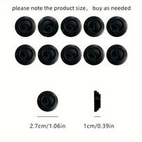 10-Pack Silicone Car Door Seal Pads, Noise Reduction & Vibration Damping, Shock Absorption for Quieter Vehicle Experience, Universal Fit