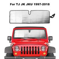 Priekinis skydas nuo saulės, skirtas Jeep Wrangler TJ JK JKU 1997-2018 JL JLU 2018-2024+ Gladiator JT 2020-2024+ Skėčiai nuo saulės šilumos skydas