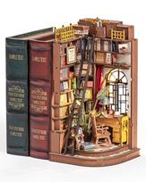 ROBOTIME DIY Book Nook Dollhouse Miniature House 3D Wood Wooden Handmade Book Assembled Bookshelf Easy Assembly for Beginners and Junior High School
