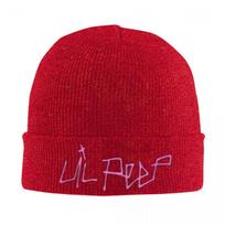 Logo Lil Peep Warm Knitted Cap Fashion Bonnet Hat Autumn Winter Outdoor Beanies Hats for Men Women Adult One Size