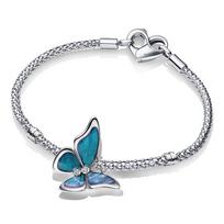 Pandora Butterfly Edge Design Bracelet Women bracelet Silver ZT3113 Box,17