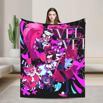 VOX H-Hazbin Hotel Alastor Game Blanket Quality Soft  Throw Blanket Winter Decorative Living Room Fluffy Bedspread 130x150cm