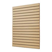 4 x 4 pėdų SlatWall plokštės MDF Natūralus garažo Slatwall su modulinio dizaino