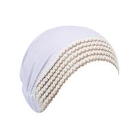 Lace Flower Headwrap Cap Full Coverage Lace Trim Hat New Headband Cap  Women Headwear juoda