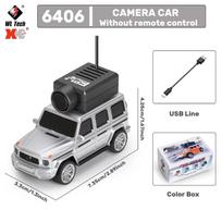WLtoys 1/64 Mini RC automobilis su 720P FPV kamera, valdomas per Wifi programėlę, 2.4G nuotolinio valdymo pultelis, lenktyninis transporto priemonės žaislas vaikams 6405 6406