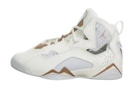 Jordan Air Jordan 7 True Flight Slip Resistant Cushioning High top Children's Basketball Shoes White Upgraded Teenagers 342774-112 43