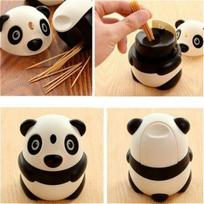 Creative panda automatinė dantų krapštuko dėžutė Rankinio spaudimo tipo madingi dantų krapštukai gesintuvai Mieli