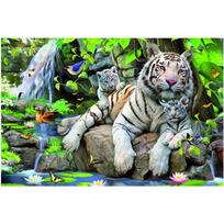 Full 5D Diy Diamond Painting Tiger family Diamond Embroidery Cross Stitch Home Decor Handmade 25x30cm