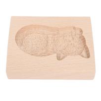 Gingerbread Cookie Mold Beech Wood Multifunctional Easy Cleaning Carved Cookie Biscuit Press Stamp L(for 6.5-9kg)