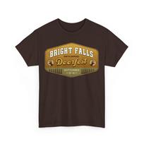 Deerfest Bright Falls Emblem Unisex T-Shirt. Alan Wake 2 Video Game. Survival. 4XL
