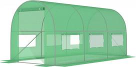 Tunelis šiltnamis Zaria GREEN su langais - 9m2 = 450*200*200 | 5902759975033 | 5902759975033